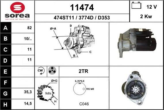 EAI 11474 - Démarreur cwaw.fr