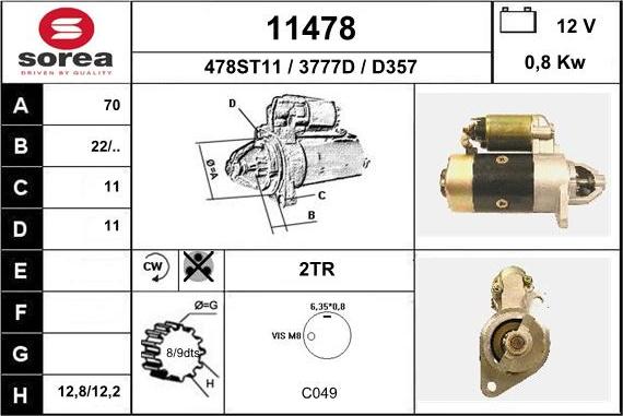 EAI 11478 - Démarreur cwaw.fr