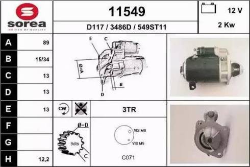 EAI 11549 - Démarreur cwaw.fr