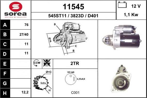 EAI 11545 - Démarreur cwaw.fr