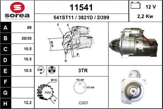 EAI 11541 - Démarreur cwaw.fr