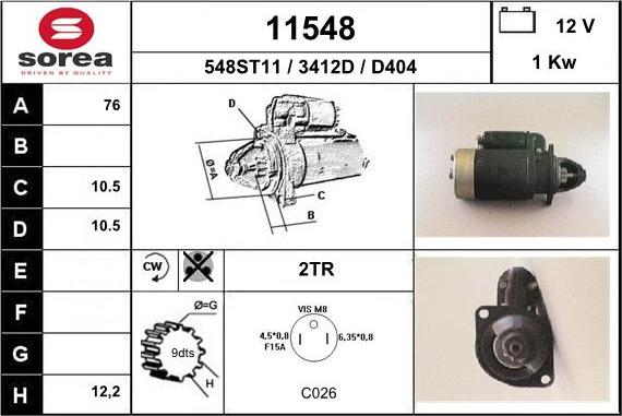 EAI 11548 - Démarreur cwaw.fr