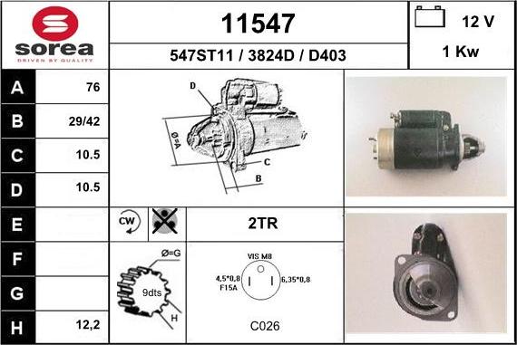 EAI 11547 - Démarreur cwaw.fr