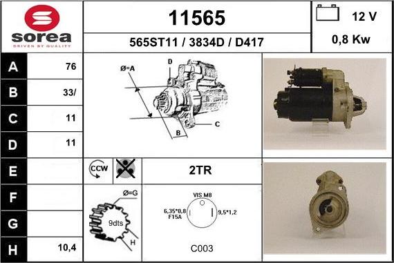 EAI 11565 - Démarreur cwaw.fr