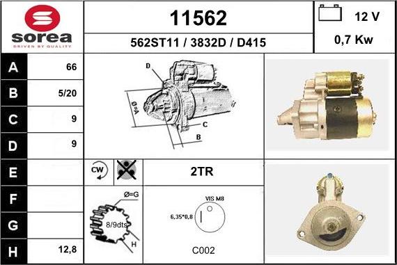 EAI 11562 - Démarreur cwaw.fr