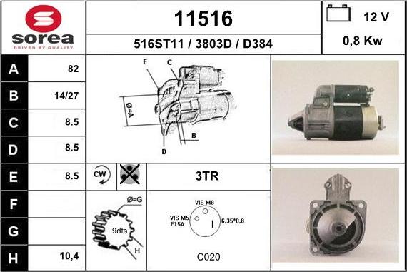 EAI 11516 - Démarreur cwaw.fr