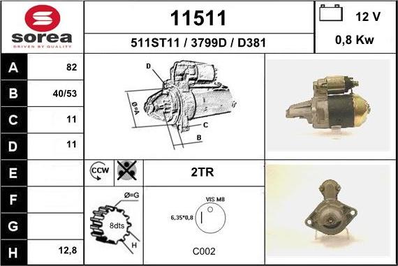 EAI 11511 - Démarreur cwaw.fr