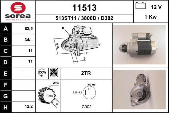 EAI 11513 - Démarreur cwaw.fr