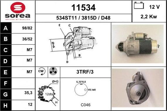 EAI 11534 - Démarreur cwaw.fr