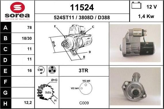 EAI 11524 - Démarreur cwaw.fr