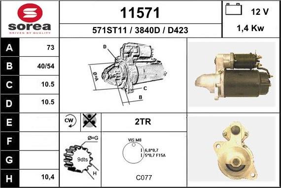 EAI 11571 - Démarreur cwaw.fr