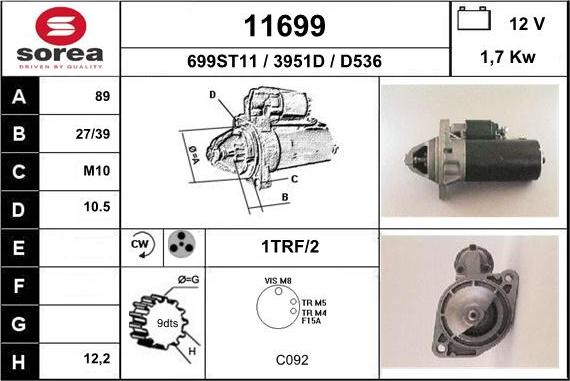 EAI 11699 - Démarreur cwaw.fr