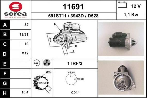 EAI 11691 - Démarreur cwaw.fr