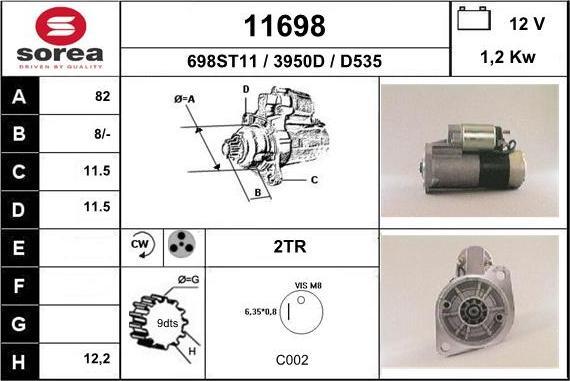 EAI 11698 - Démarreur cwaw.fr