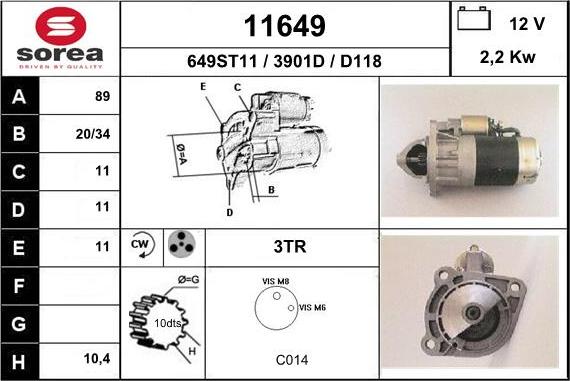 EAI 11649 - Démarreur cwaw.fr