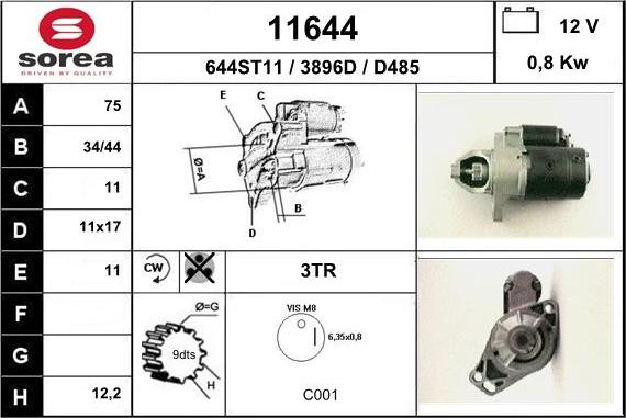 EAI 11644 - Démarreur cwaw.fr