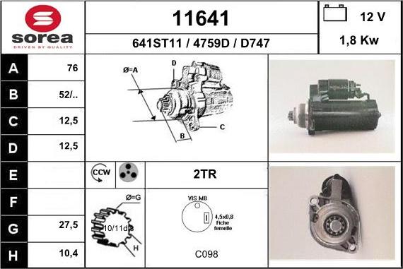 EAI 11641 - Démarreur cwaw.fr