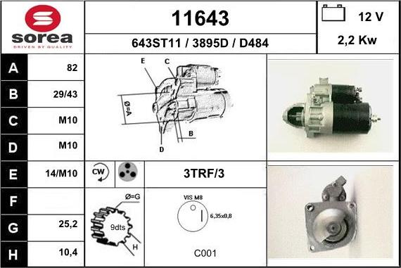 EAI 11643 - Démarreur cwaw.fr