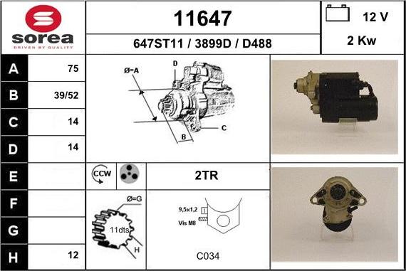 EAI 11647 - Démarreur cwaw.fr