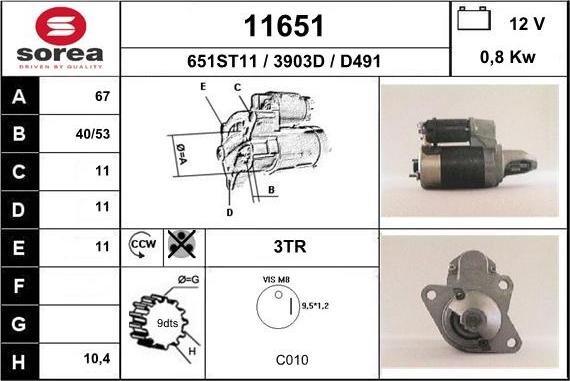 EAI 11651 - Démarreur cwaw.fr