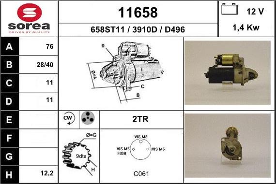 EAI 11658 - Démarreur cwaw.fr