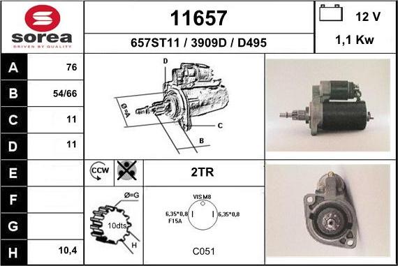 EAI 11657 - Démarreur cwaw.fr