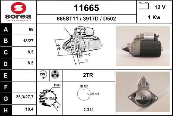 EAI 11665 - Démarreur cwaw.fr