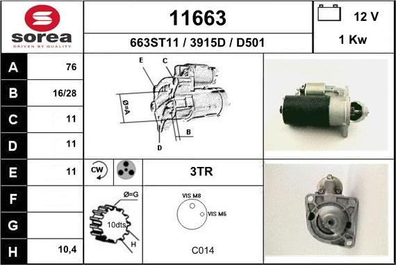 EAI 11663 - Démarreur cwaw.fr