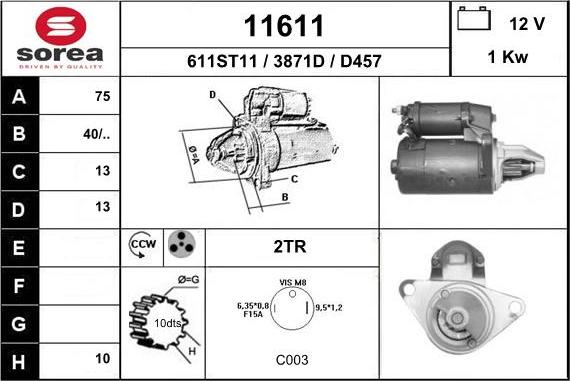 EAI 11611 - Démarreur cwaw.fr