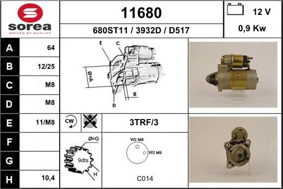 EAI 11680 - Démarreur cwaw.fr