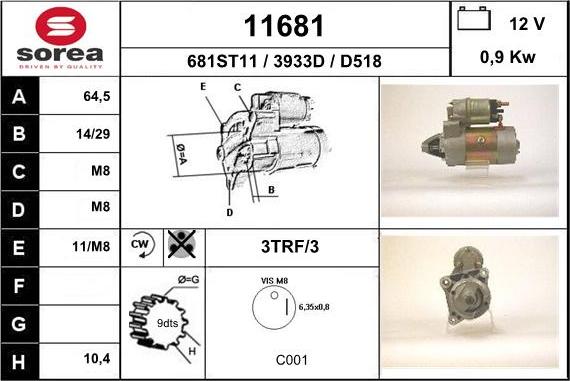 EAI 11681 - Démarreur cwaw.fr