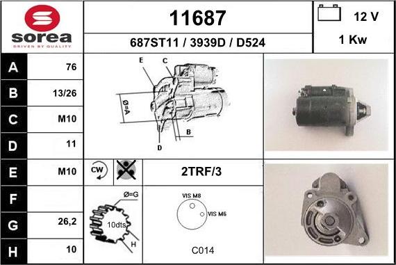 EAI 11687 - Démarreur cwaw.fr