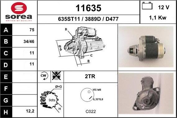 EAI 11635 - Démarreur cwaw.fr