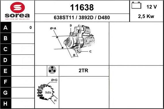 EAI 11638 - Démarreur cwaw.fr