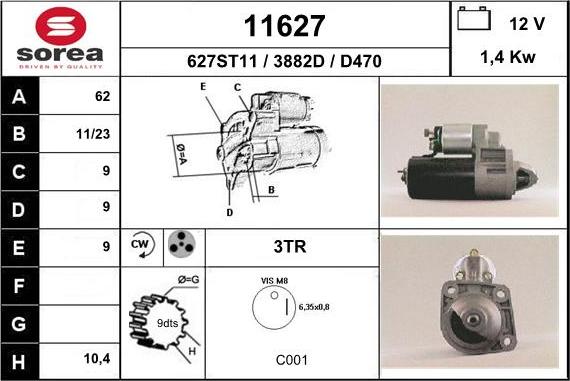 EAI 11627 - Démarreur cwaw.fr