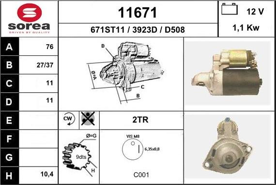 EAI 11671 - Démarreur cwaw.fr