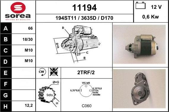 EAI 11194 - Démarreur cwaw.fr