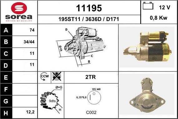 EAI 11195 - Démarreur cwaw.fr