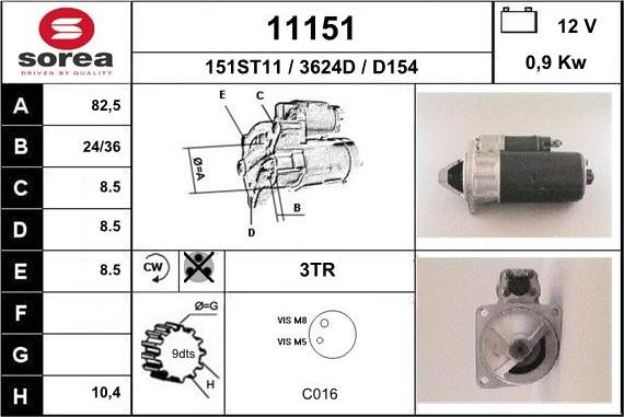 EAI 11151 - Démarreur cwaw.fr