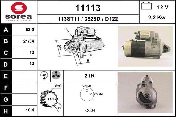 EAI 11113 - Démarreur cwaw.fr