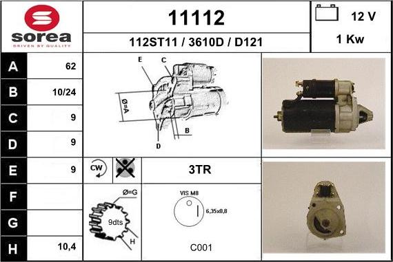 EAI 11112 - Démarreur cwaw.fr