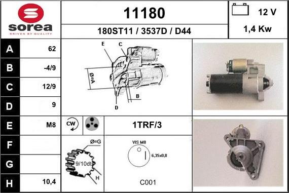 EAI 11180 - Démarreur cwaw.fr