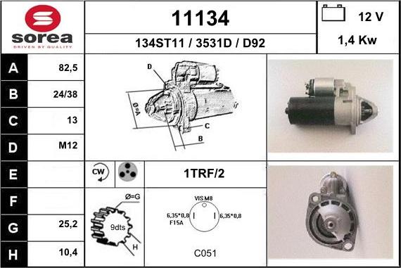 EAI 11134 - Démarreur cwaw.fr