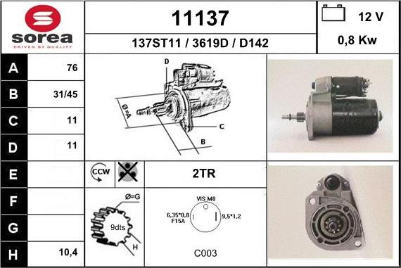 EAI 11137 - Démarreur cwaw.fr