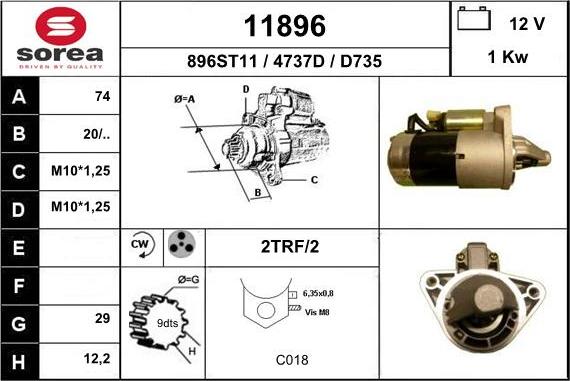 EAI 11896 - Démarreur cwaw.fr