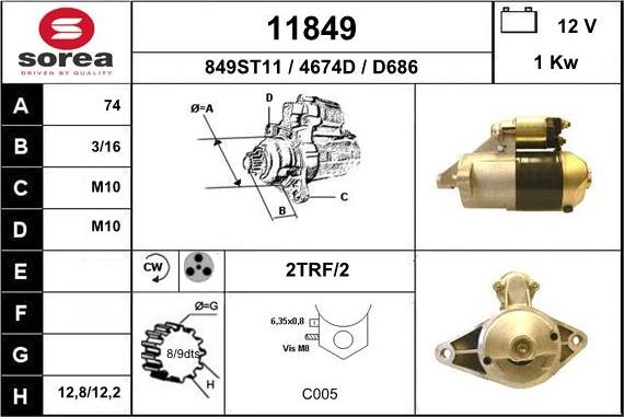 EAI 11849 - Démarreur cwaw.fr