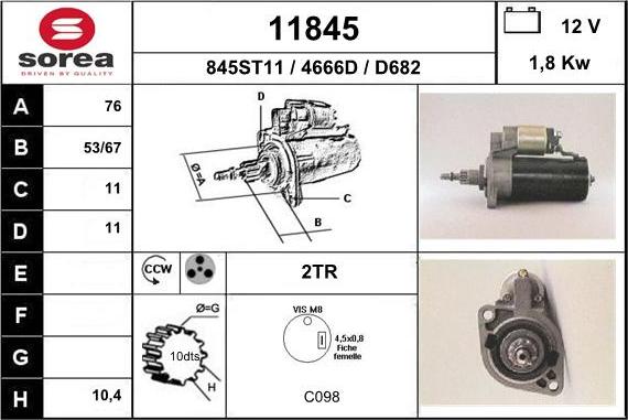 EAI 11845 - Démarreur cwaw.fr