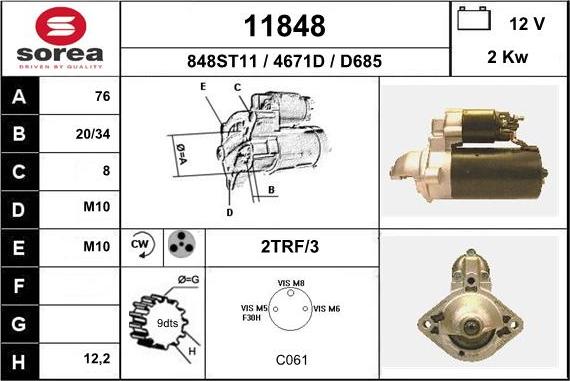 EAI 11848 - Démarreur cwaw.fr