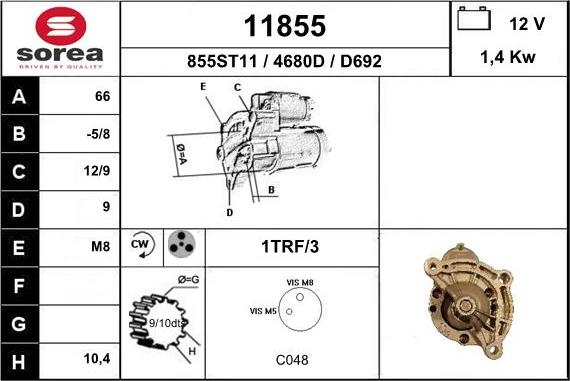 EAI 11855 - Démarreur cwaw.fr