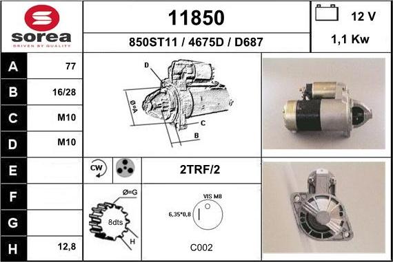 EAI 11850 - Démarreur cwaw.fr